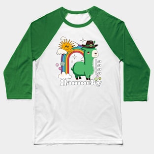 La La La La Llamucky- Funny Llama St. Pattrick's Day Baseball T-Shirt